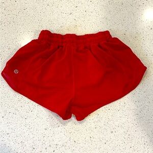 Lululemon Red Hotty Hot shorts size 2